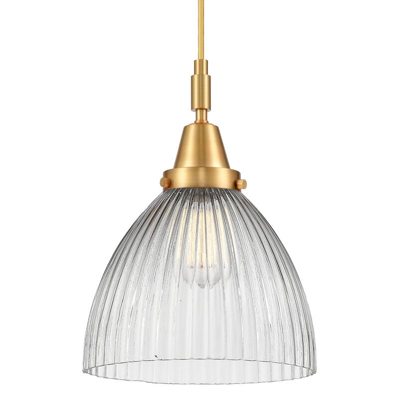 Innovations Lighting 447-1P-G222 Seneca Falls 10" Wide Mini Pendant - Satin Gold
