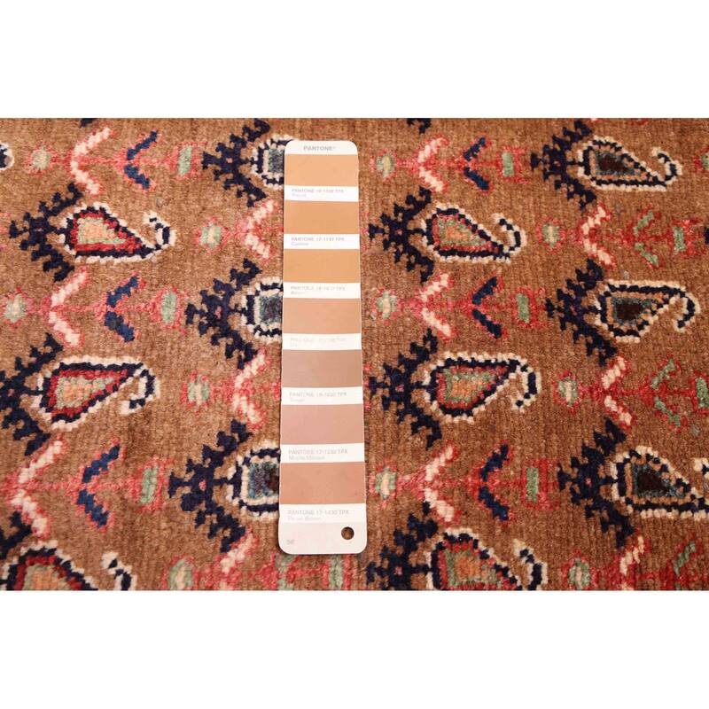 ECARPETGALLERY Hand-knotted Anadol Brown Wool Rug - 3'6 x 10'4