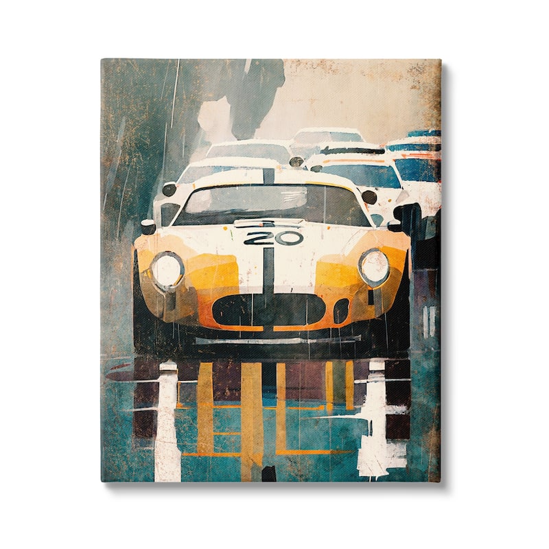 Stupell Modern Race Car Canvas Wall Art Design by Enrico McGarrigle - 24 x 30