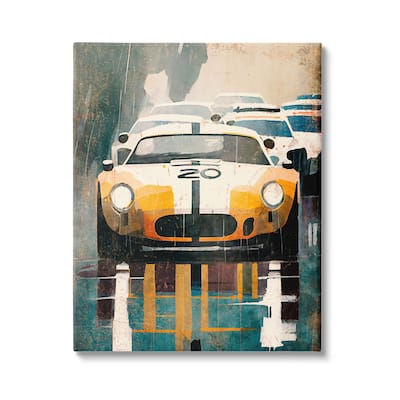 Stupell Modern Race Car Canvas Wall Art Design by Enrico McGarrigle