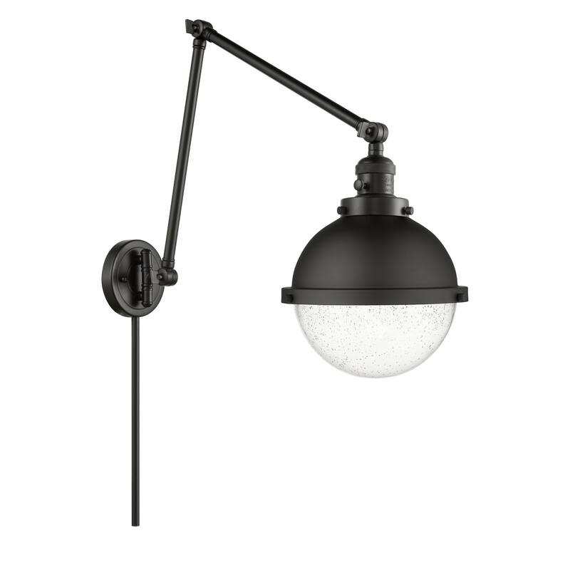 Innovations Lighting 238-13-9 Hampden Sconce Hampden 13" Tall - Matte Black / Seedy