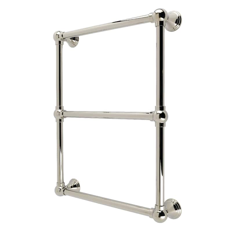 Kingston Brass Maximilien 18" x 24" Brass Wall Mount 3-Tier Towel Rack - Polished Nickel