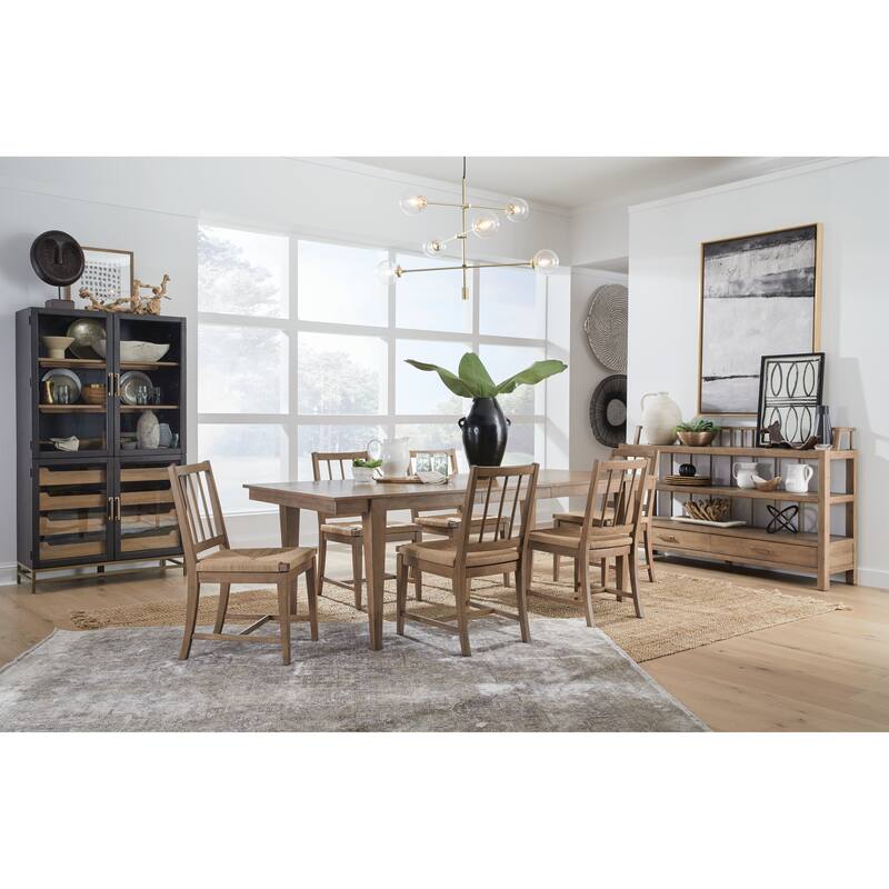 Magnussen Home Lindon Belgian Wheat Server - 68''W x 17''D x 42''H