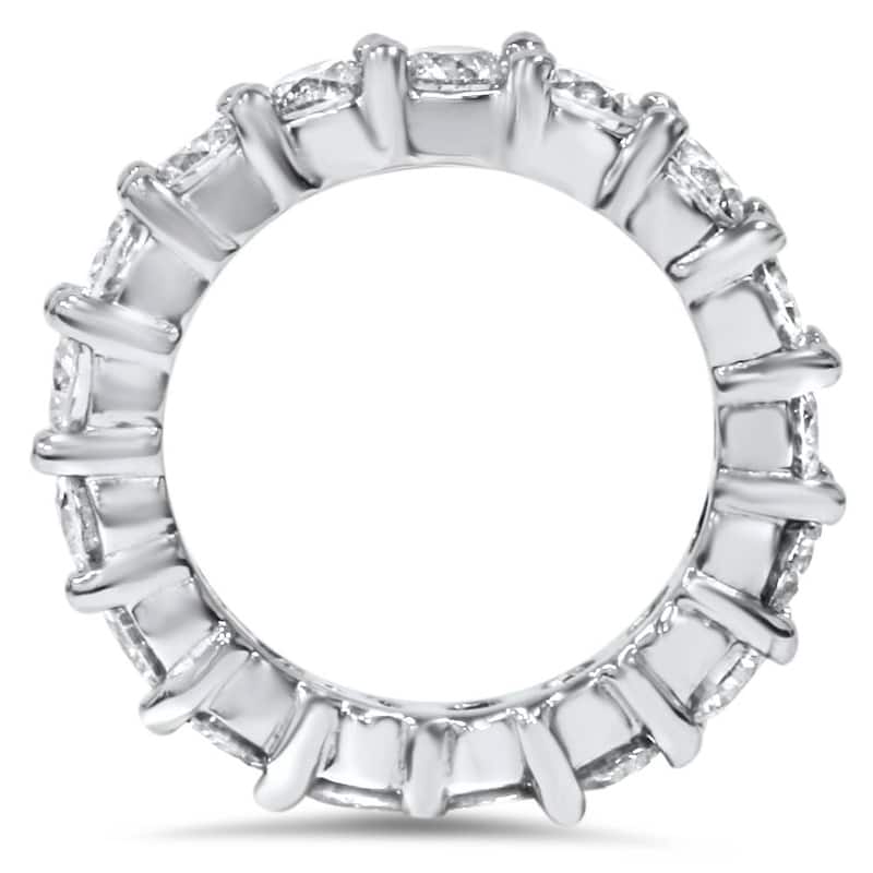 4Ct TW Round Diamond Platinum Eternity Ring Wedding Band Lab Grown