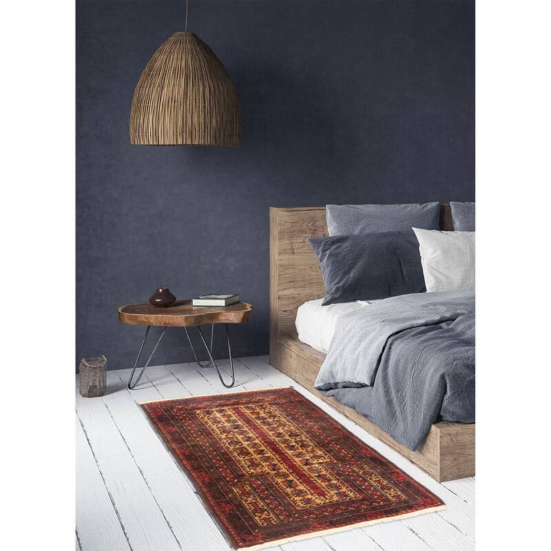 ECARPETGALLERY Hand-knotted Teimani Brown Wool Rug - 2'10 x 4'2