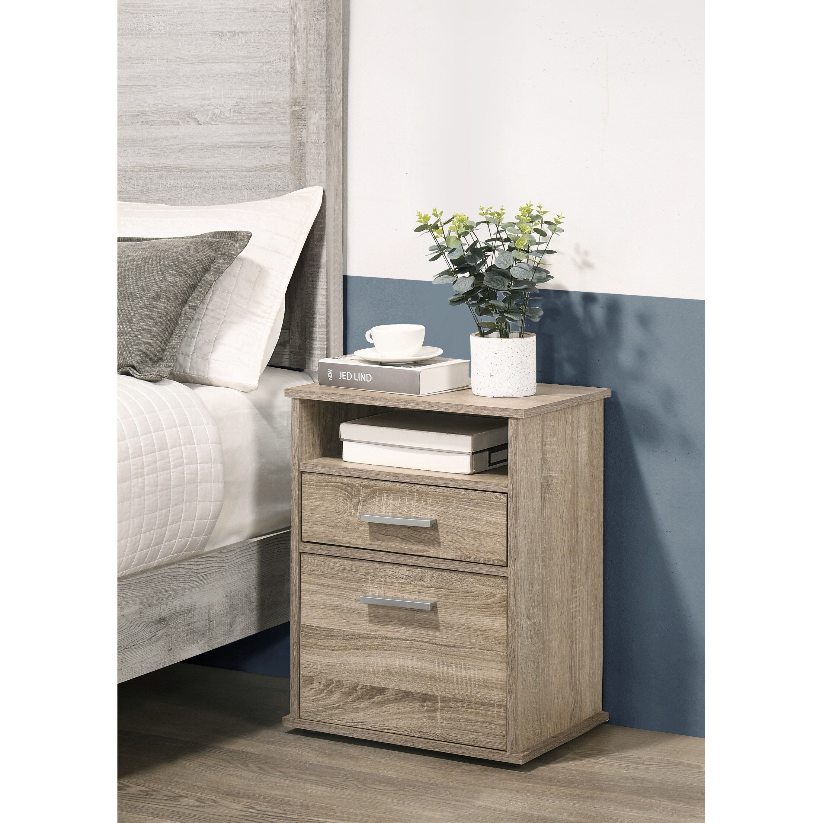 Shop Cessna Nightstand W 2 Drawers Overstock 32048469