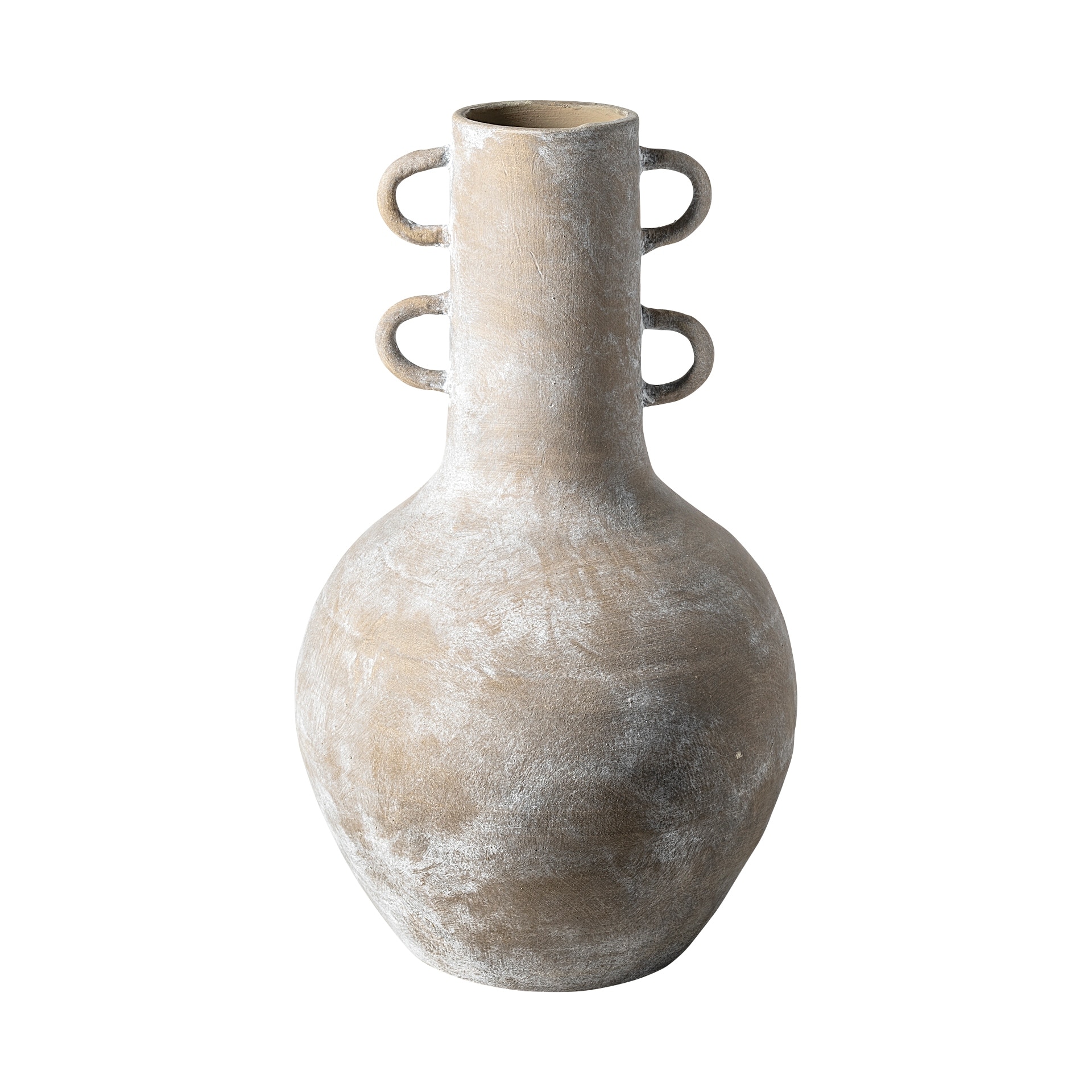 Sherry Rustic Brown Ceramic Vase (19")