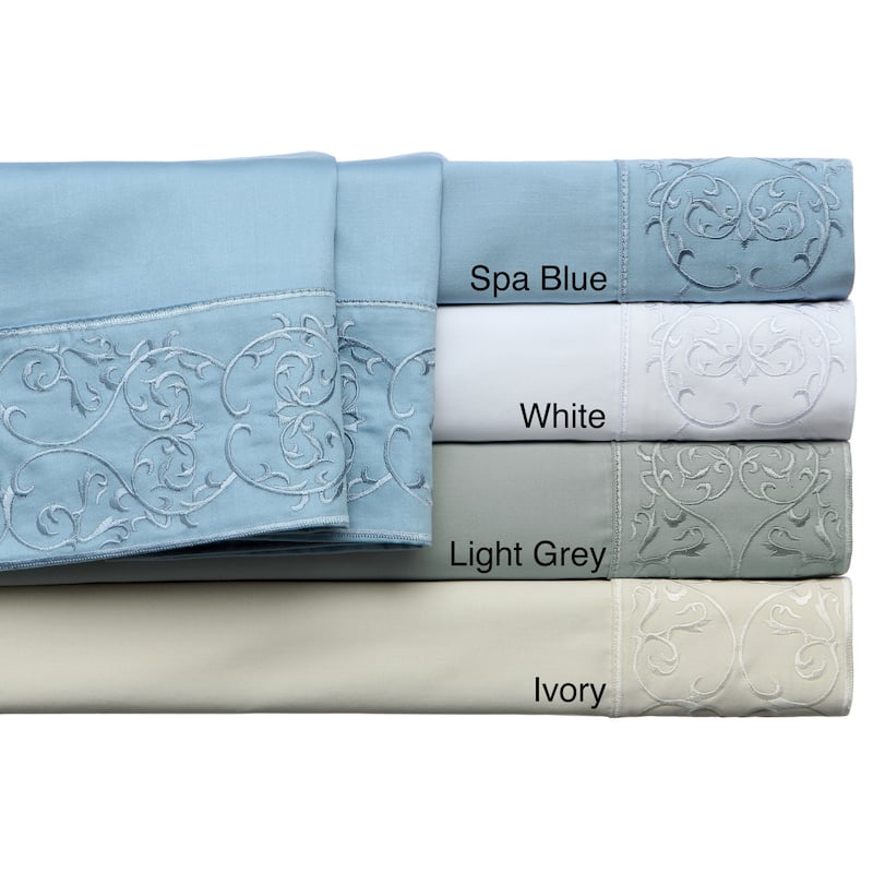 Andre Embroidered 100 Percent Cotton High Quality Sheet Set