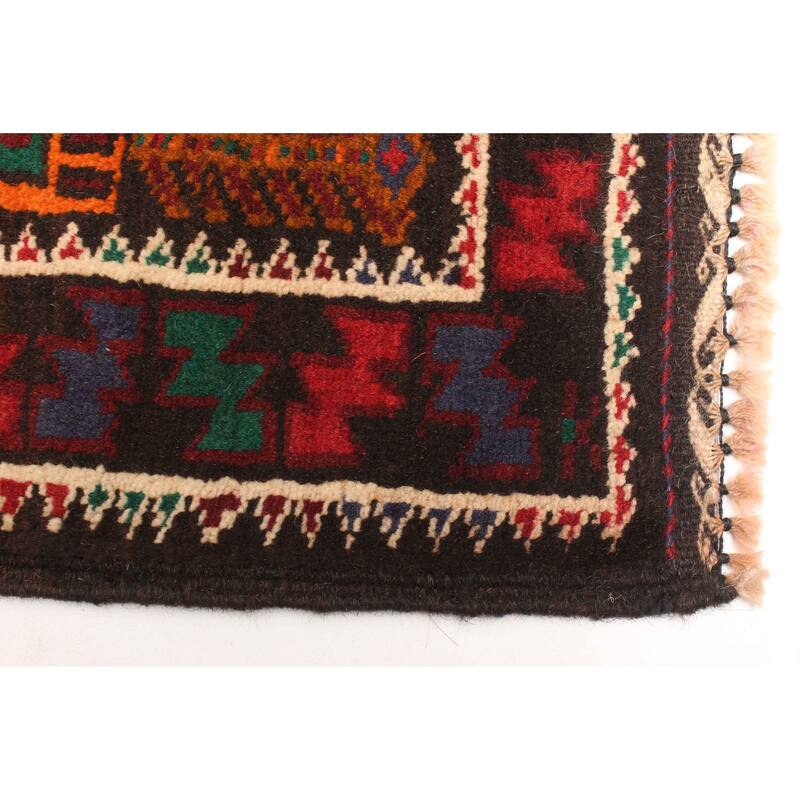 ECARPETGALLERY Hand-knotted Teimani Dark Grey Wool Rug - 2'6 x 3'11