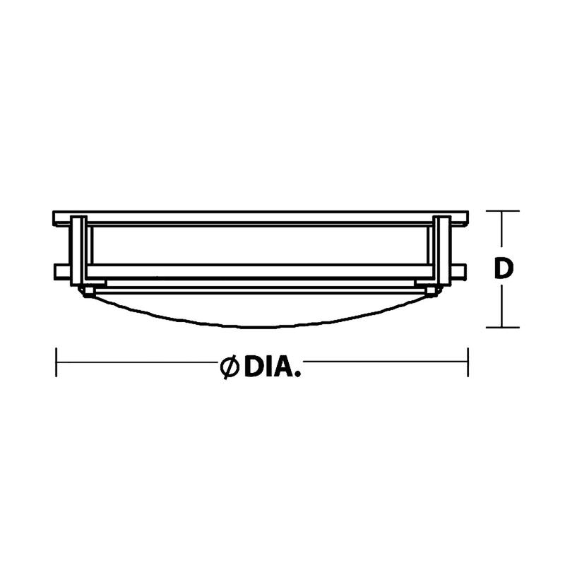 AFX CAF14L5AJUD Carlisle 14" Wide LED Flush Mount Bowl Ceiling Fixture