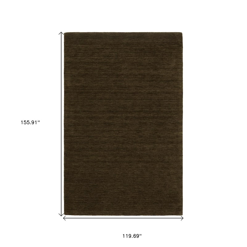 HomeRoots Solid Color Casual Rectangle Area Rug