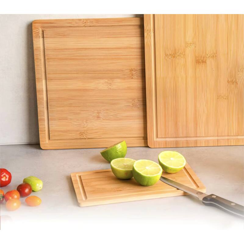 Eco-Friendly Bamboo Cutting Boards with Juice Groove Charcuterie, and Serving