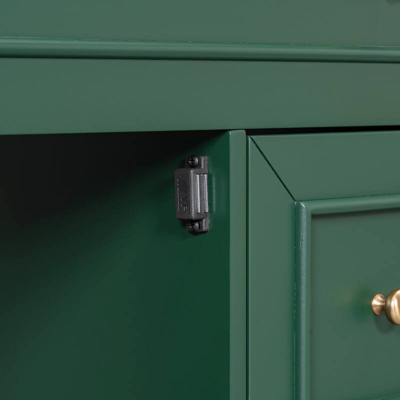 30 in. W x 18.3 in. D x 32.5 in. H Freestanding Bath Vanity Cabinet with Ceramic Sink Top
