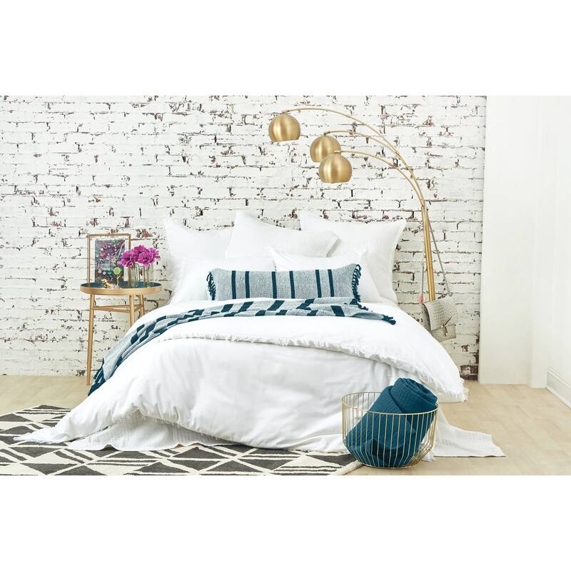 26" x 26" Graham White Cotton Euro Sham - Machine Washable