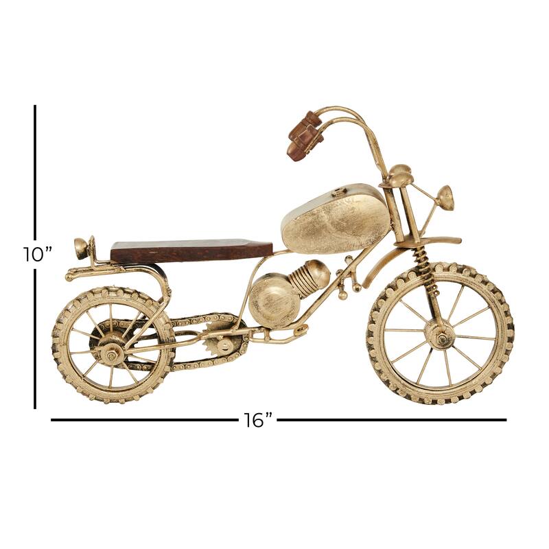 Black Metal Motorcycle Decorative Sculpture