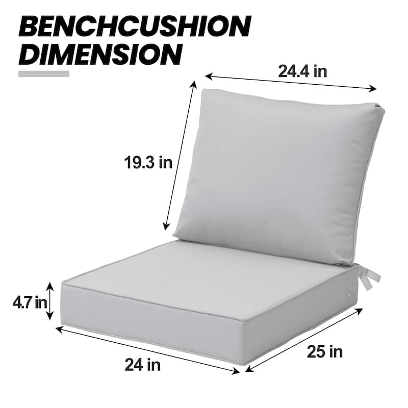 Crestlive Outdoor Deep Seat Cushion Set
