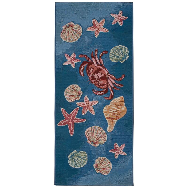 Liora Manne Esencia Shell We Dance Indoor/Outdoor Mat - 1'11" x 4'11"