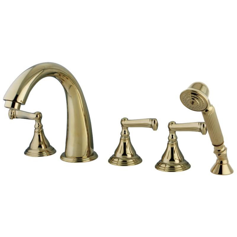 Kingston Brass Royale 7-3/16" Deck Mounted Roman Tub Filler with