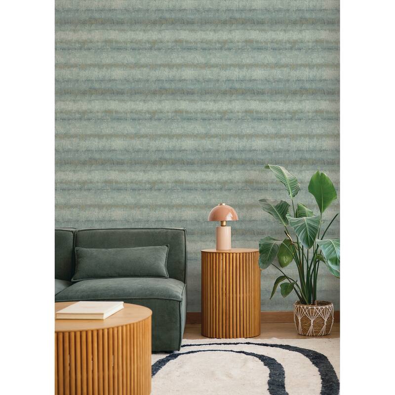 A-Street Prints Morningtide Light Blue Textured Stripe Wallpaper