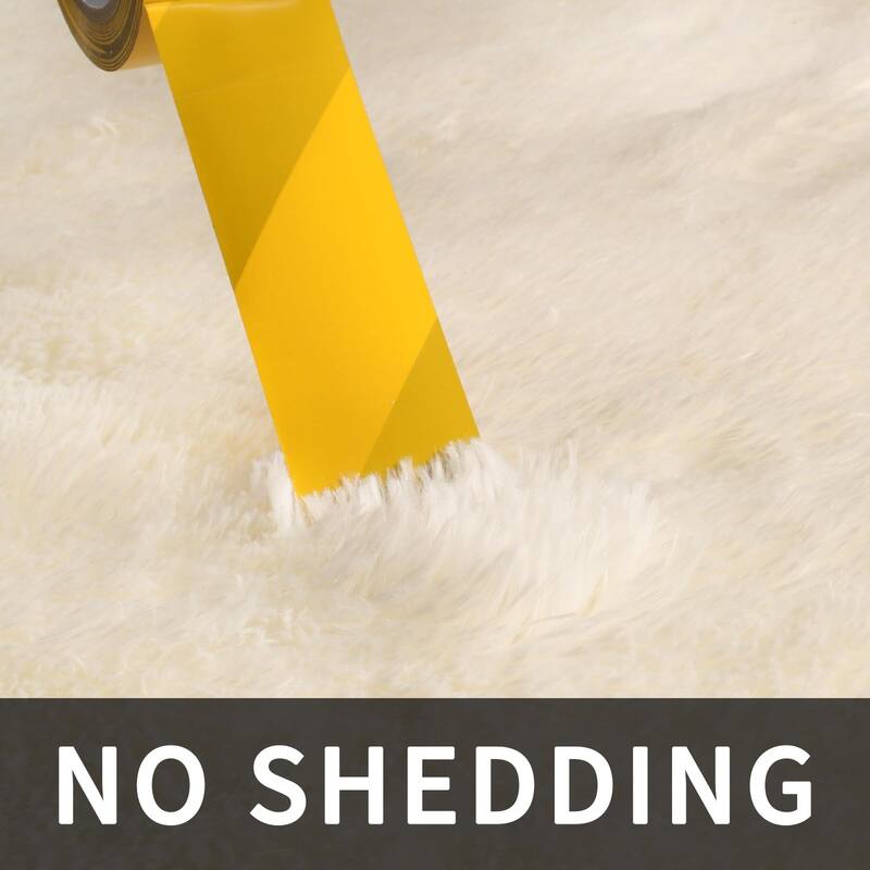 Area Rugs 8x10 Living Room, Large Area Rug Shag Shaggy Carpet Soft Plush Furry Bedside Rug, Machine Washable Area Rug - 6' x 7'