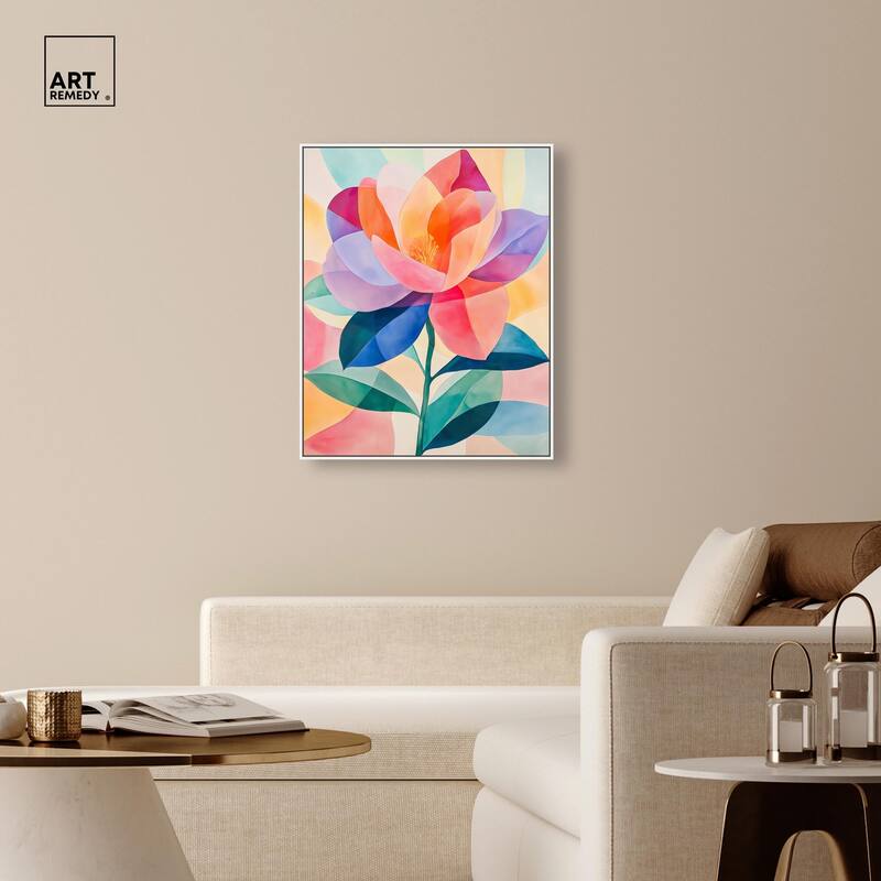 Ail Geofloral II Canvas by Art Remedy
