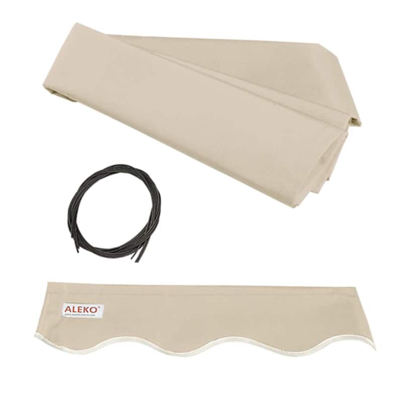 ALEKO Replacement Fabric for 10 x 8 Retractable Awning - ivory