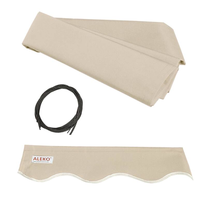 ALEKO Replacement Fabric for 13 x 10 ft Retractable Awning - ivory