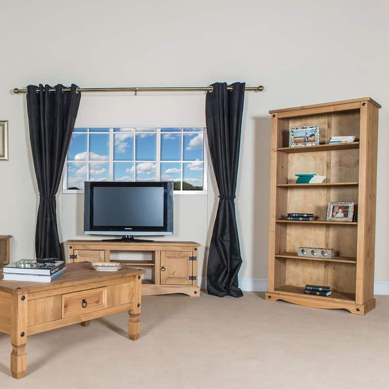 Wood Bookcase 5 Shelf Corona Collection | Furniture Dash