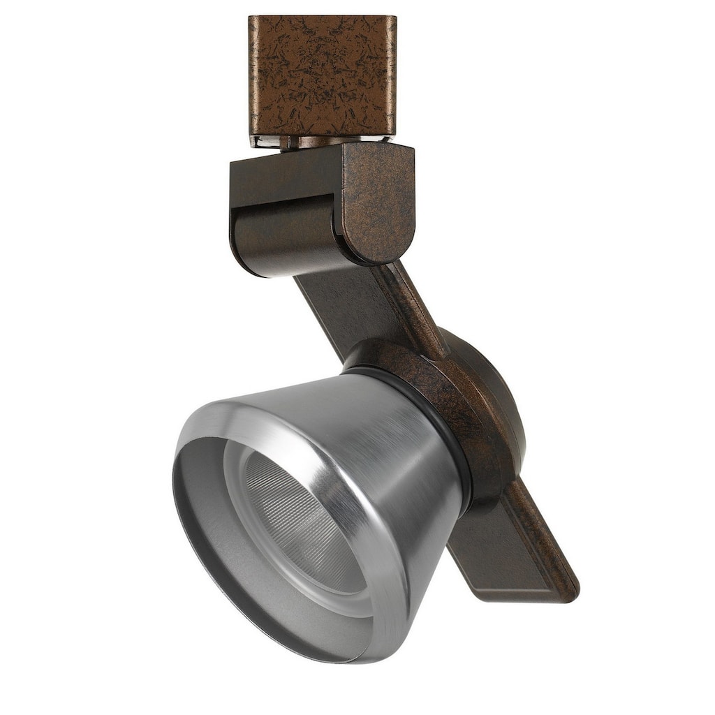 12W Integrated LED Metal Track Fixture with Cone Head, Bronze and Silver