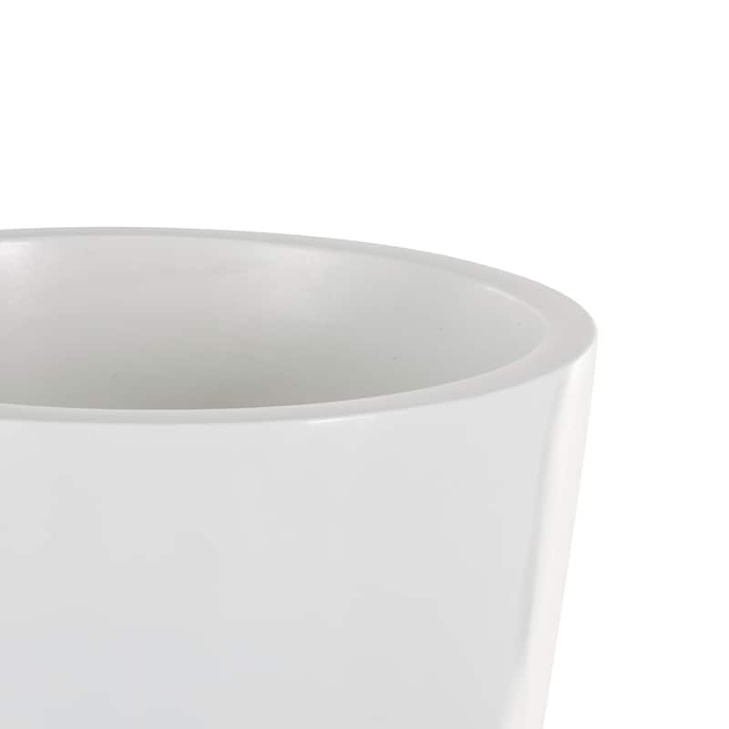 Fiberglass Minimalistic Decorative Vase - White - Roche River Decor
