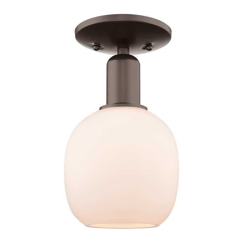 Innovations Lighting Endless Possibilities Arcadia - Belfast - 1 Light 6" Semi-Flush Mount - Oil Rubbed Bronze