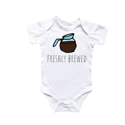 Coffee Pot - Baby Boy Girl Clothes Infant Bodysuit Funny Cute Newborn