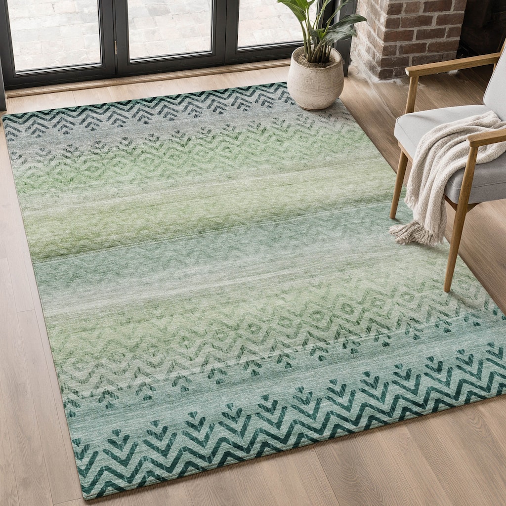 Premium Washable Super Soft Boho Ombre Mayfield Rug