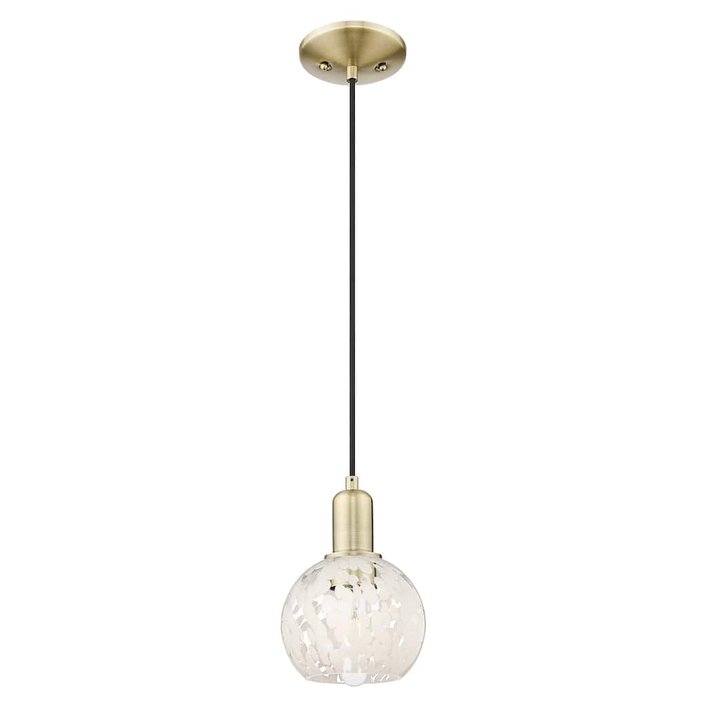 Innovations Lighting Endless Possibilities Arcadia - White Mouchette - 1 Light 6" Cord Hung Mini Pendant