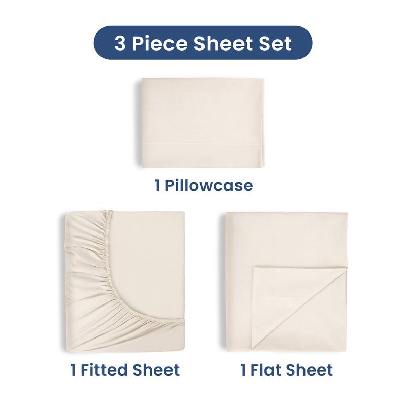 Martex 225 TC - Soft Breathable Durable Deep Pocket - Bed Sheet Set