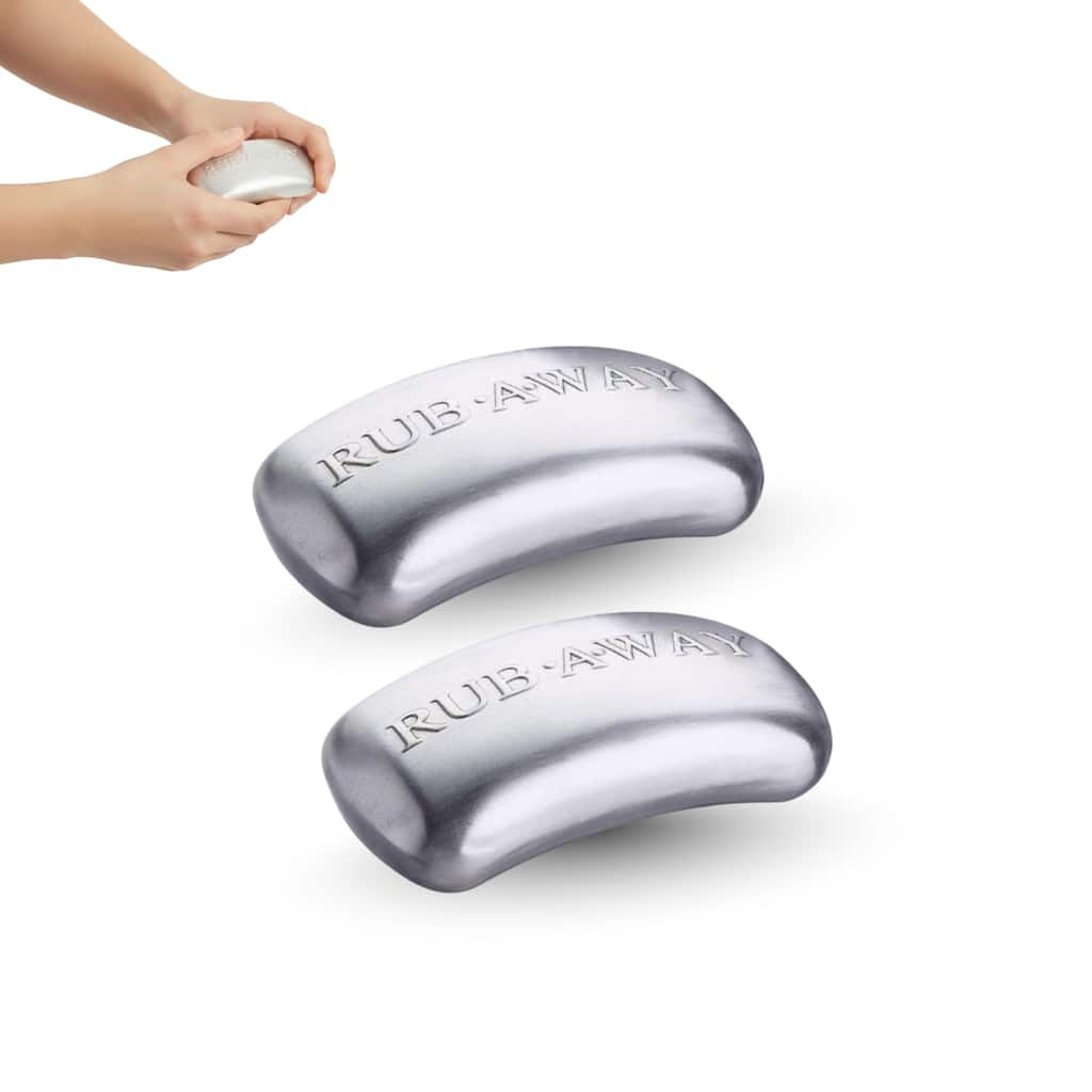 Amco 2 Piece Rub a Way Bars - Silver - 4" x 2.25"