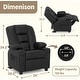 preview thumbnail 29 of 71, MCombo Big Kids Recliner Chair for Toddler Boys and Girls Faux Leather - 28.3"(L)x26.4"(W)x34.2"(H)