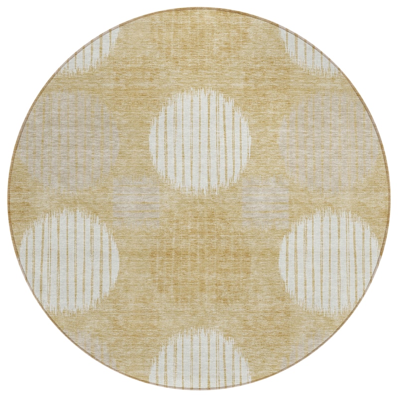 Machine Washable Indoor/ Outdoor Chantille Contemporary Dotty Rug