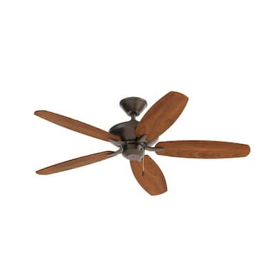 Kichler Renew Patio 52 inch Ceiling Fan Satin Natural Bronze with Reversible Blades
