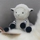 preview thumbnail 3 of 2, Lambs & Ivy Little Sheep White/Gray Plush Lamb Stuffed Animal Toy - Ivy