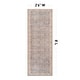 preview thumbnail 78 of 76, Vintage Washable Rug – Low Pile with Subtle Pattern, Perfect for Neutral Spaces in Living Room, Entryway, or Bedroom