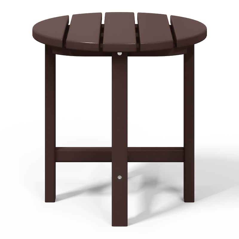 Polytrends Altura Eco-friendly All Weather Round 18" Side Table