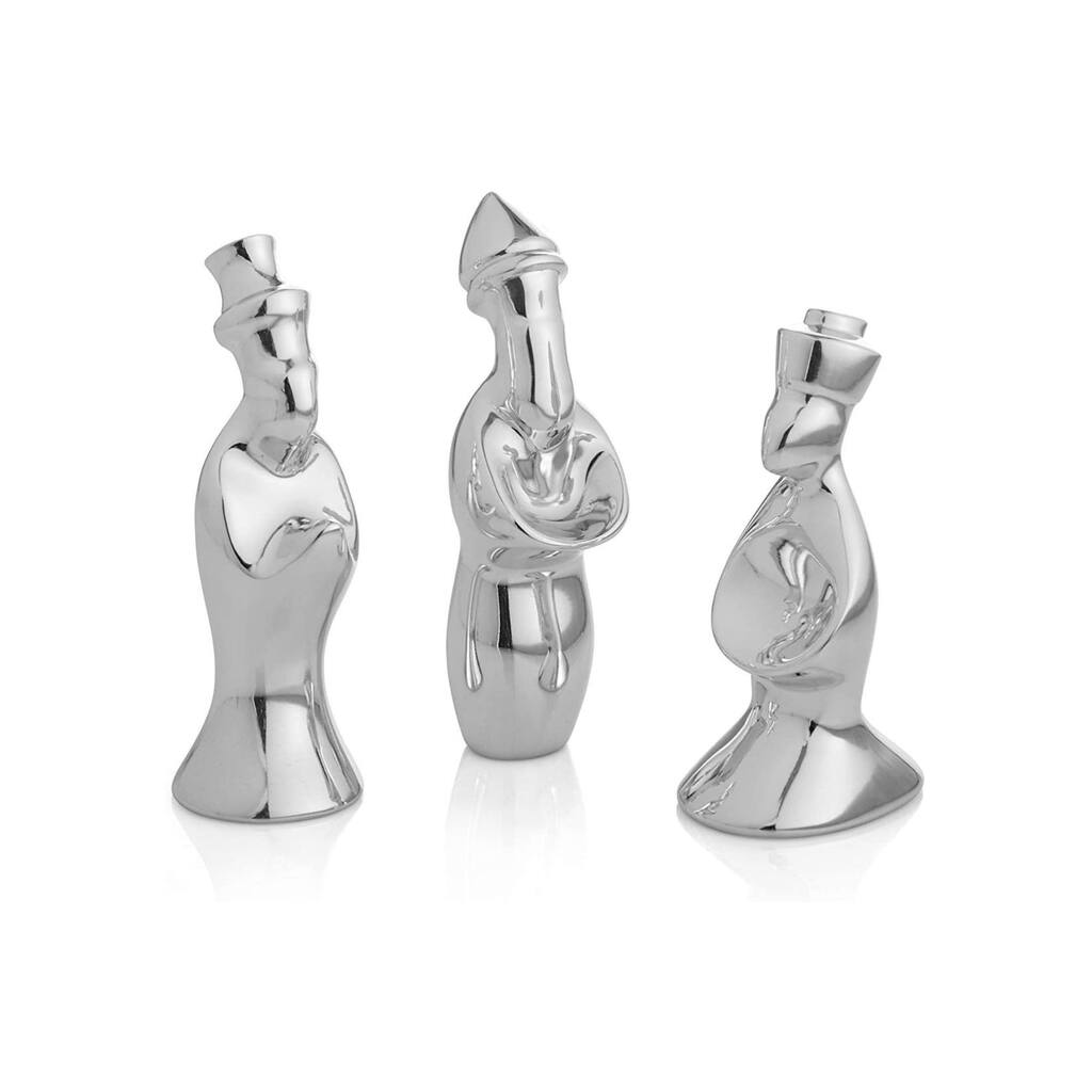 Nambe Miniature Nativity Three Wise Men - 1.5” W x 4/4.5” H