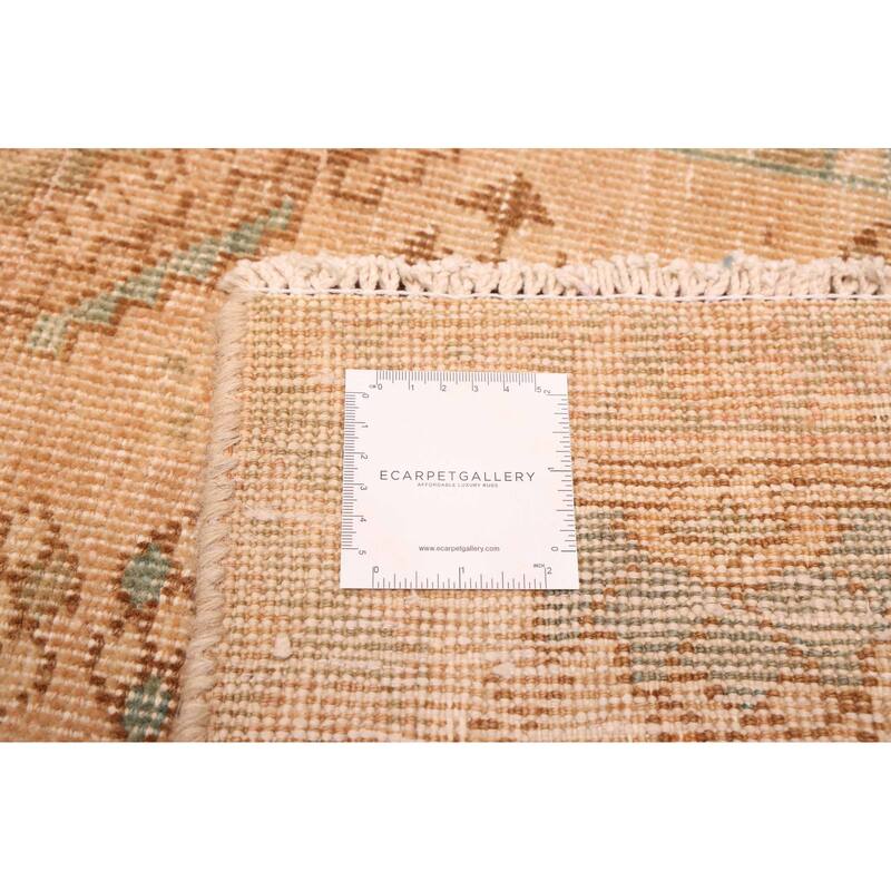 ECARPETGALLERY Hand-knotted Antalya Vintage Tan Wool Rug - 5'0 x 9'7