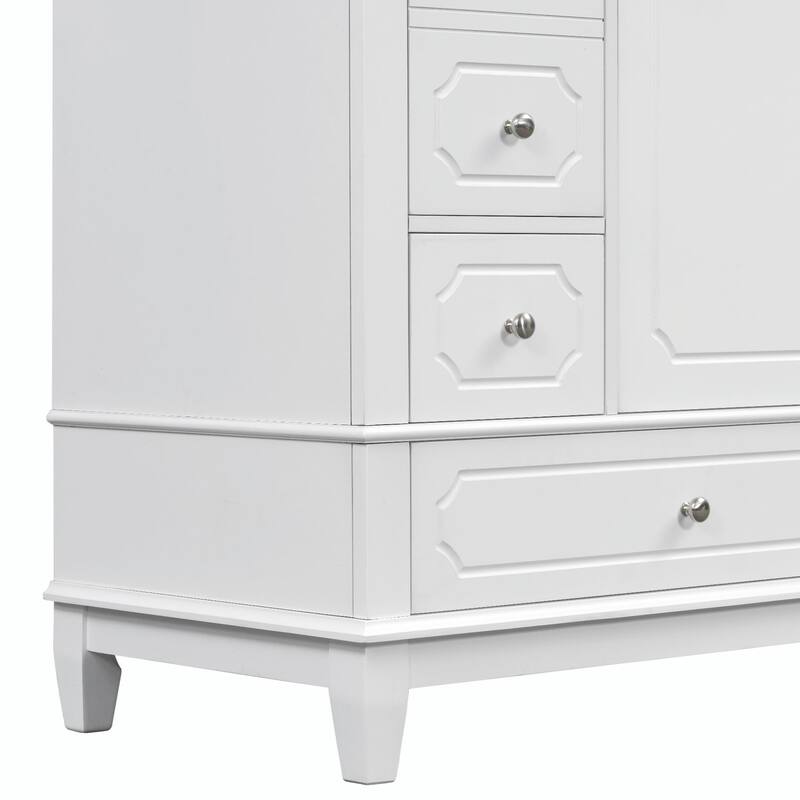 30" Freestanding Bathroom Vanity with Ceramic Sink