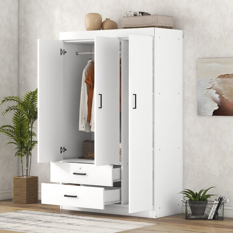 Wardrobe closet with drawers and shelves 2025