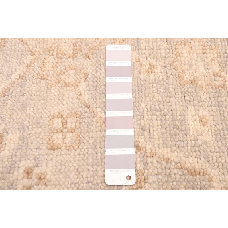 ECARPETGALLERY Hand-knotted Finest Oushak Grey Wool Rug - 7'8 x 9'8