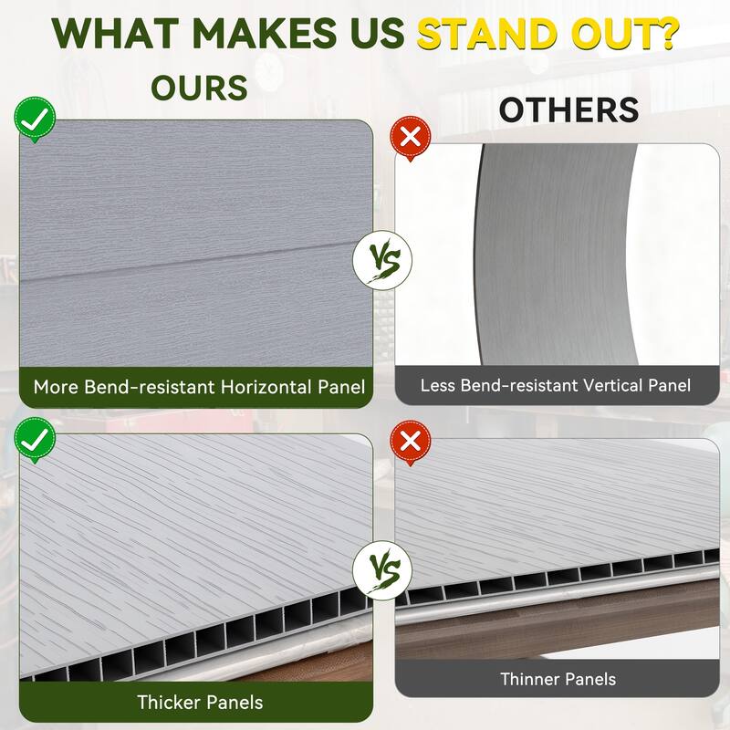 5' x 4' Outdoor Storage Shed with Built-In Floor, Lockable Double Doors & Sloped Roof, Light Gray - 5' x 4'