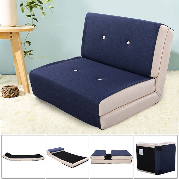 Shop Costway Fold Down Chair Flip Out Lounger Convertible