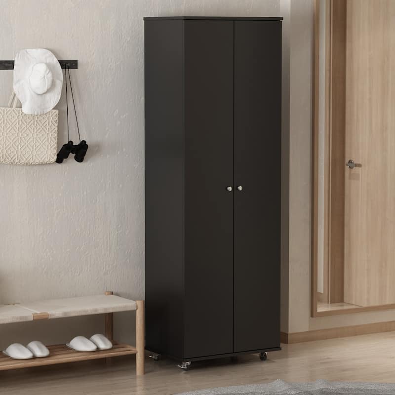 23.6" W 70.9"High Shoe Cabinet, 8 Floors, Three Adjustable Boards